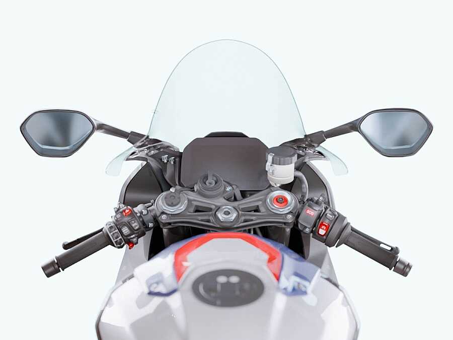 WRS Bmw S1000 Rr 2019-2024 Yüksek Yarış Camı Şeffaf BM051T - Görsel 8