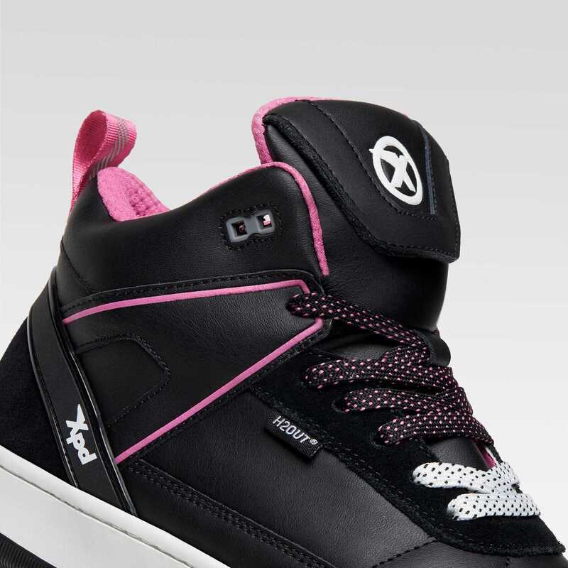 XPD Moto-1 Deri Lady H2OUT Sneakers Siyah - Görsel 6