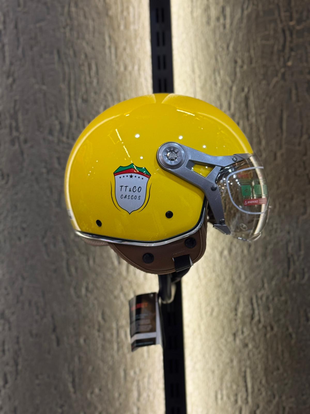 Aegis Retro Açık Kask (Sarı-Beyaz) - Görsel 2