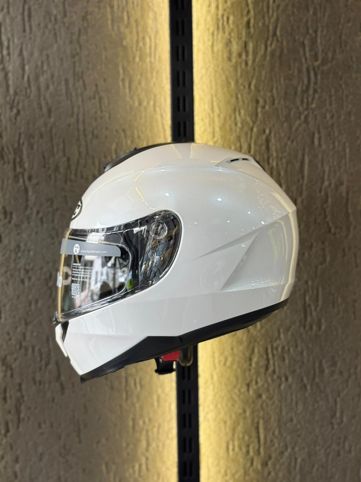 C70N KAPALI KASK PARLAK BEYAZ