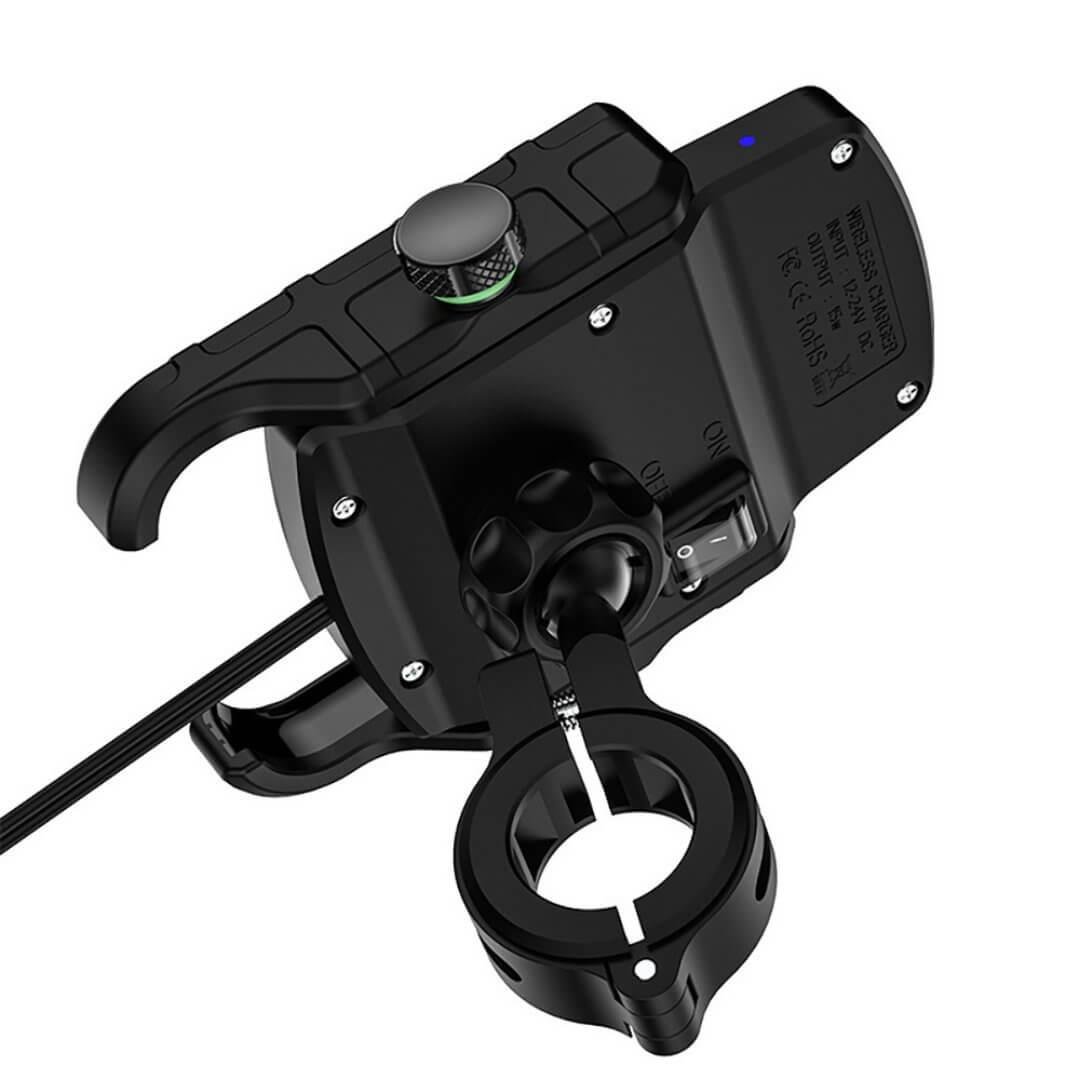 Nukrotech SF PLUS Wireless Şarjlı ve TYPE C Motosiklet Telefon Tutucu - Görsel 4