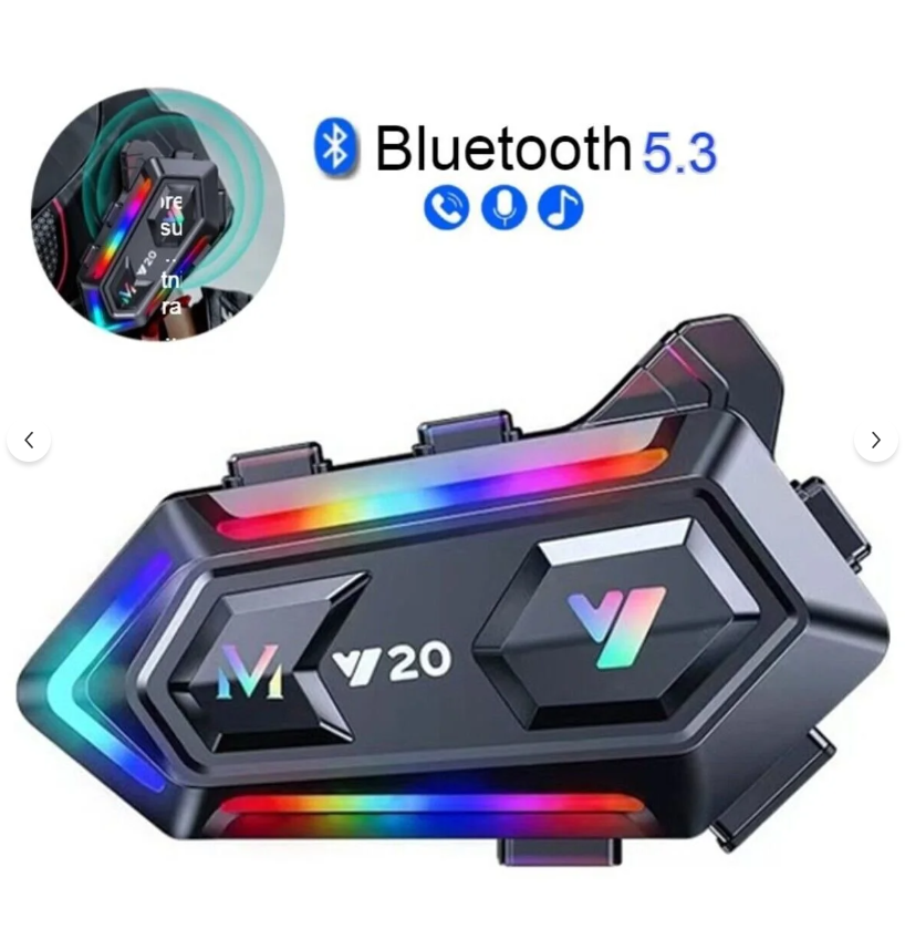 Y20 Siyah Bluetooth Intercom - Görsel 2