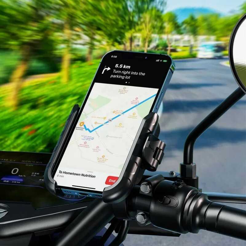 KNMASTER TT-400 Titreşim Önleyici Motosiklet Telefon Tutucu - Görsel 4
