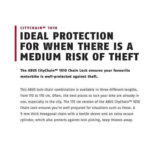 ABUS 1010 / 170 Cıty Chaın Zincir Kilit - Görsel 3