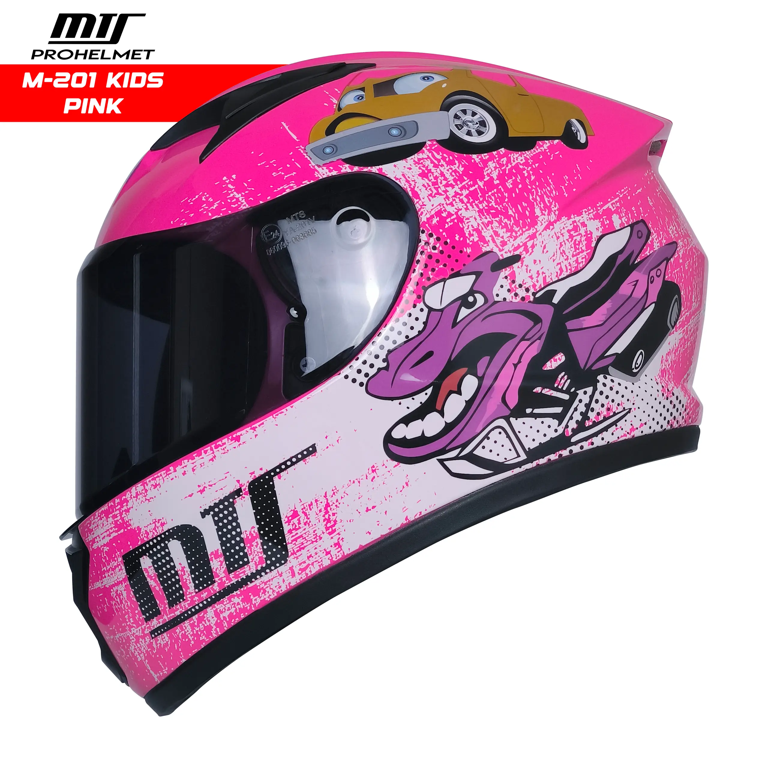 MTS Pro Helmets M-201 Pembe Çocuk Kaski