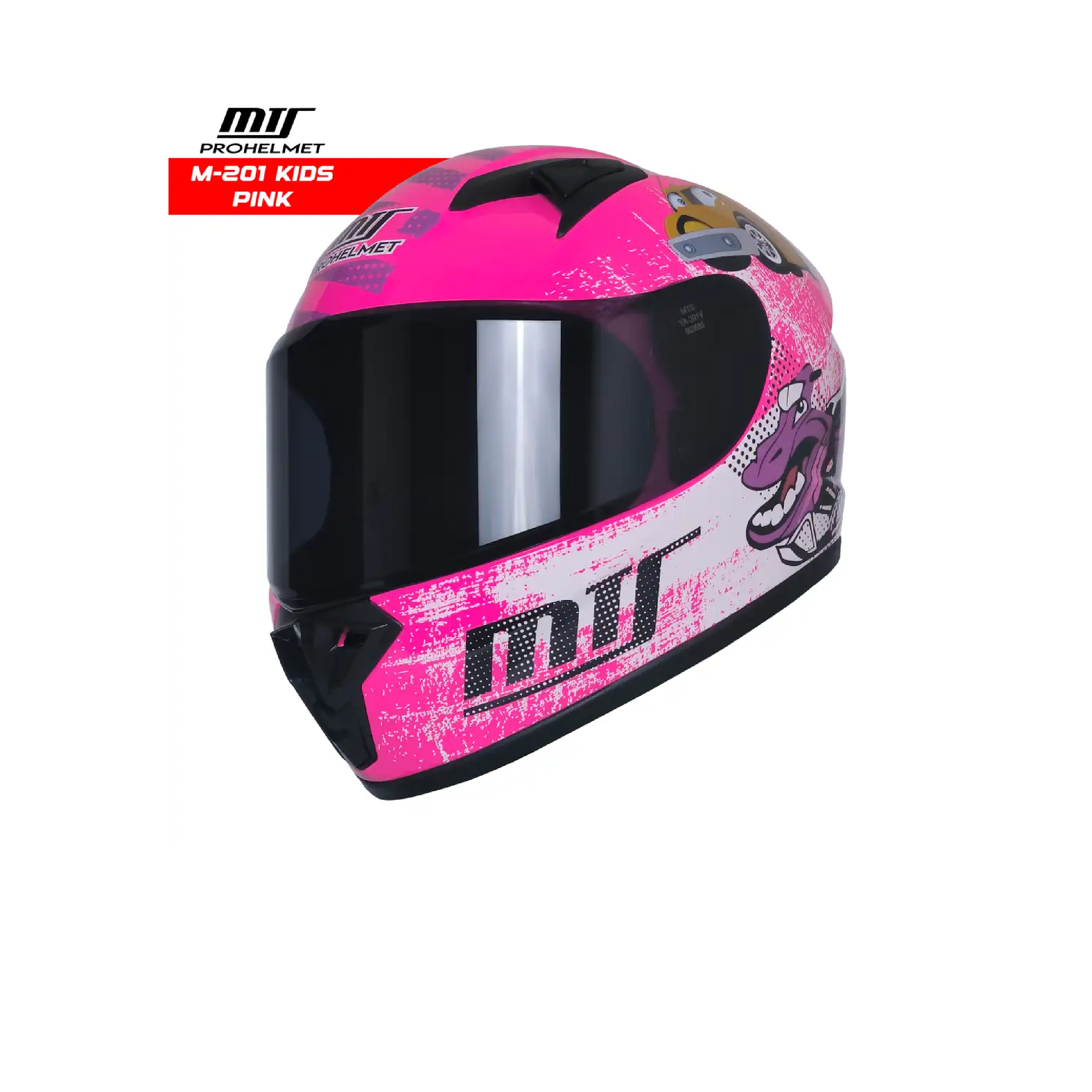 MTS Pro Helmets M-201 Pembe Çocuk Kaski - Görsel 2