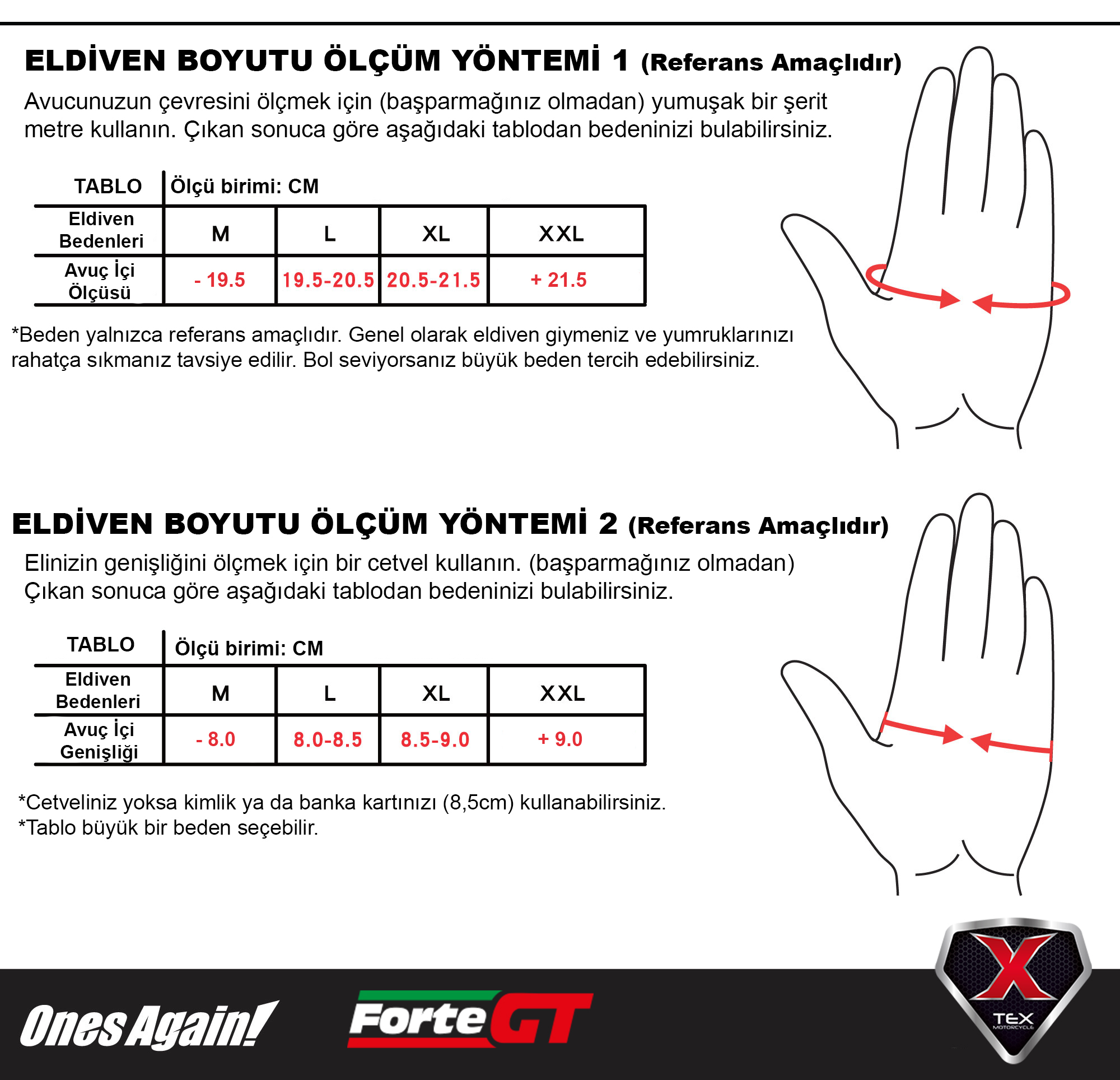 ONES AGAIN MG02 Kırmızı Eldiven - Görsel 2