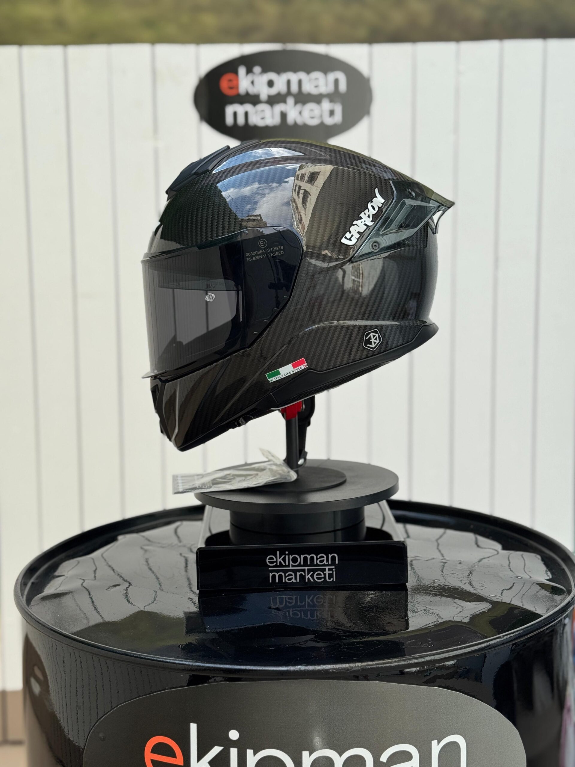 SWAY GLOSS CARBON Fiber FULFACE HELMET - Görsel 9