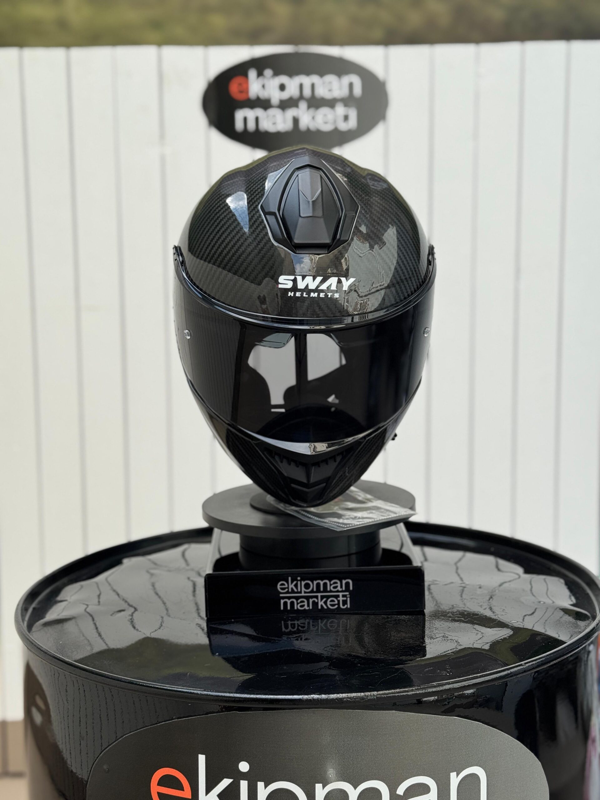 SWAY GLOSS CARBON Fiber FULFACE HELMET - Görsel 5