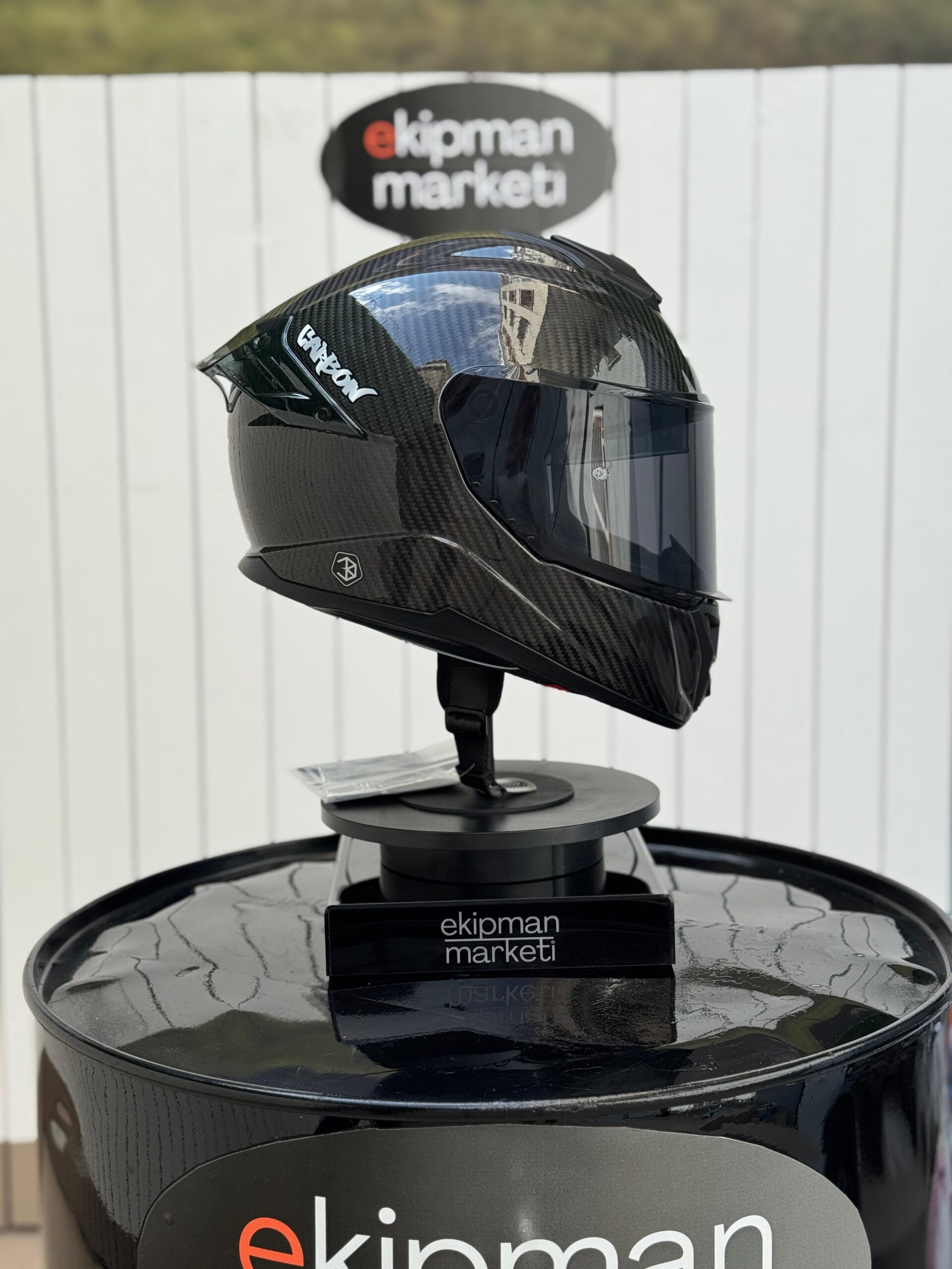 SWAY GLOSS CARBON Fiber FULFACE HELMET - Görsel 4