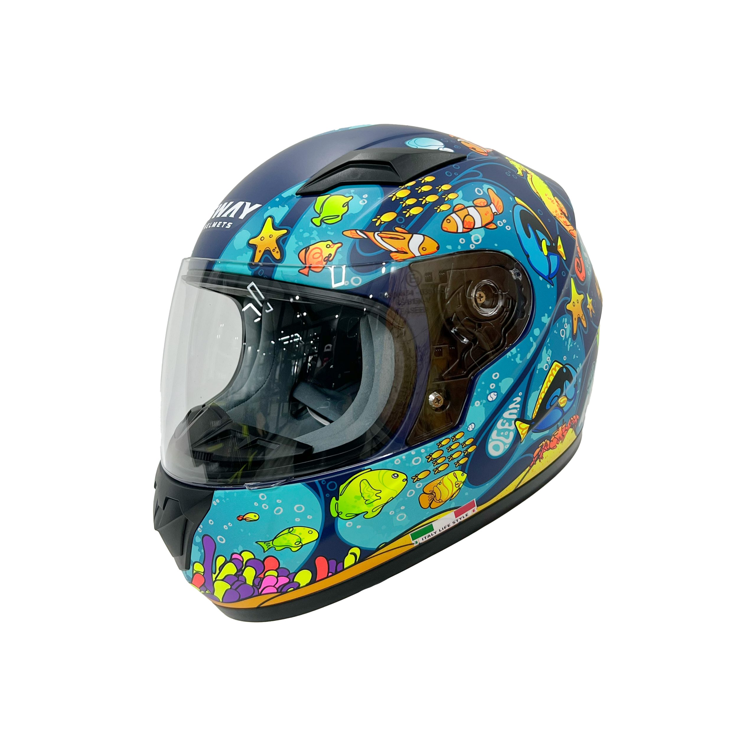 SWAY OCEAN Black Blue Çocuk Kaskı - Görsel 2