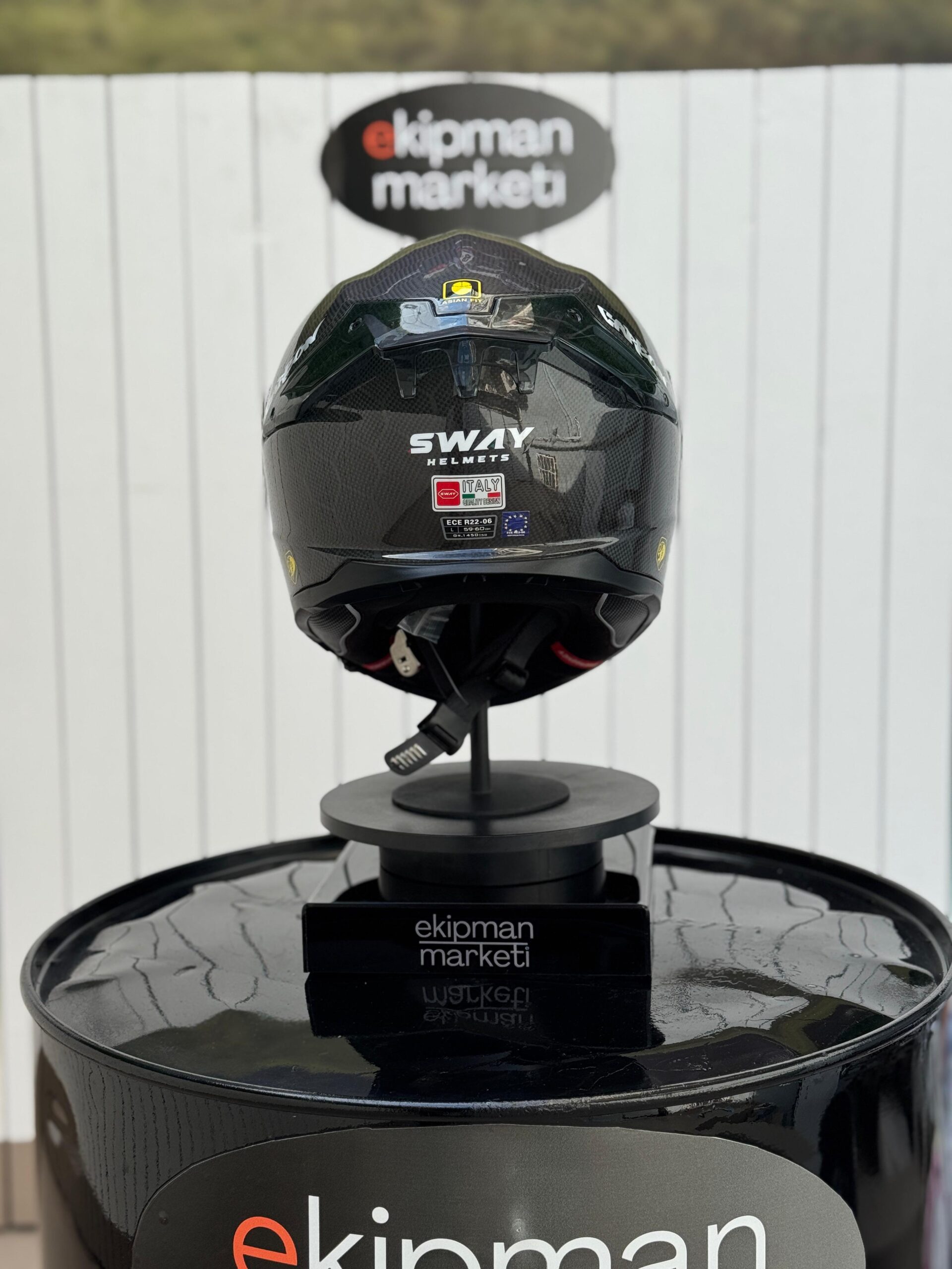 SWAY SNAKE CARBON Fiber FULFACE HELMET - Görsel 8