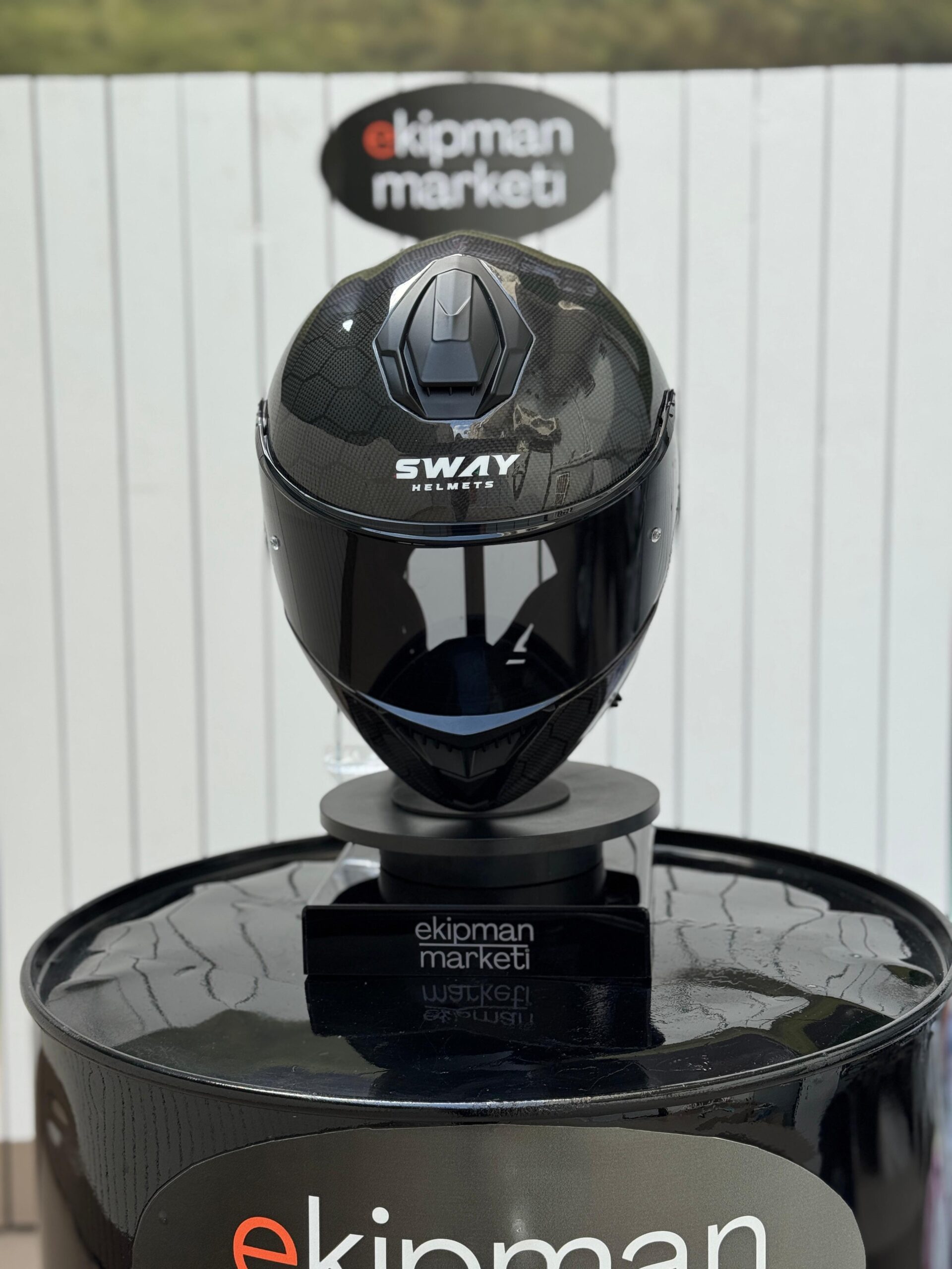 SWAY SNAKE CARBON Fiber FULFACE HELMET - Görsel 7