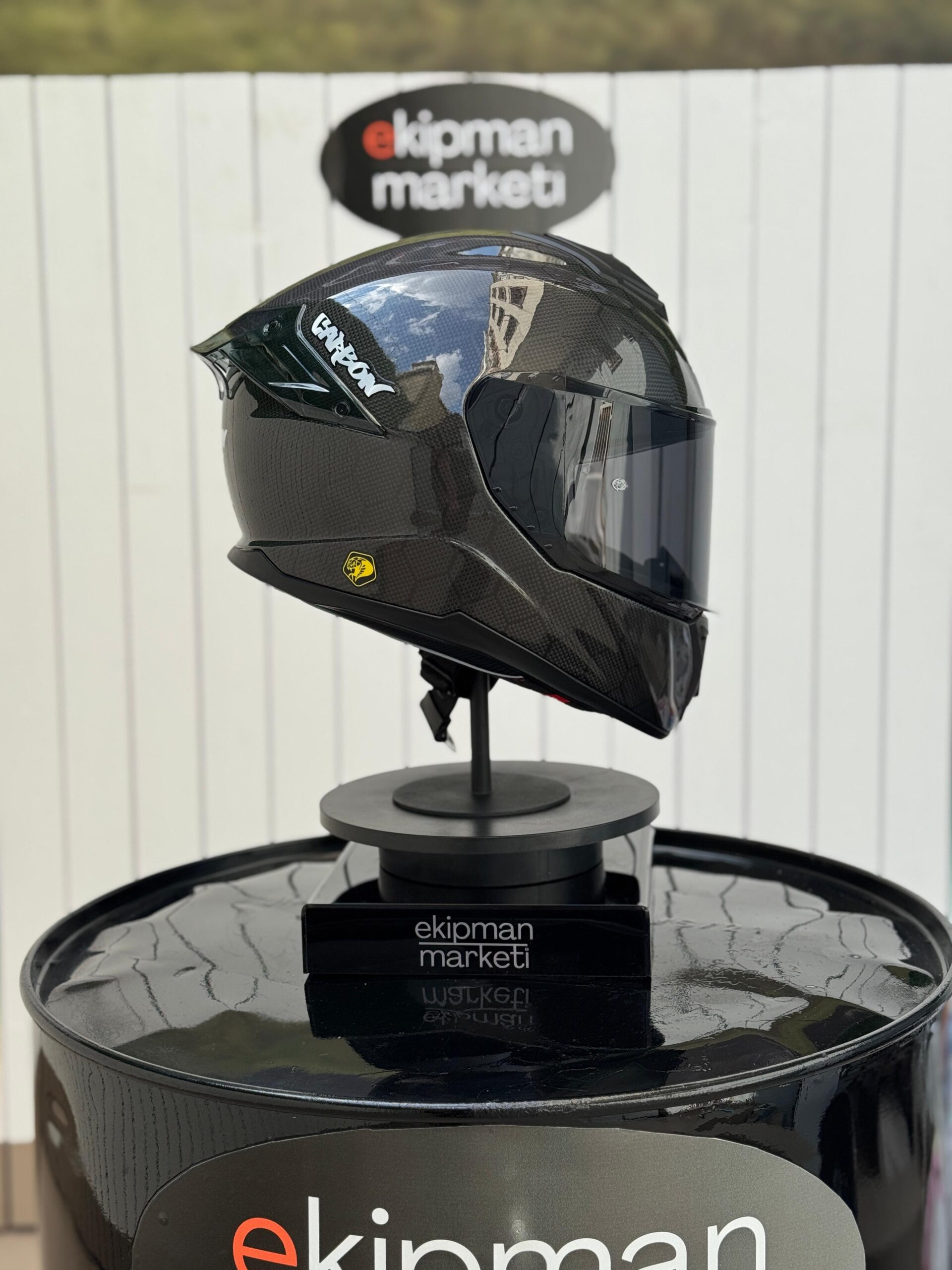 SWAY SNAKE CARBON Fiber FULFACE HELMET - Görsel 6