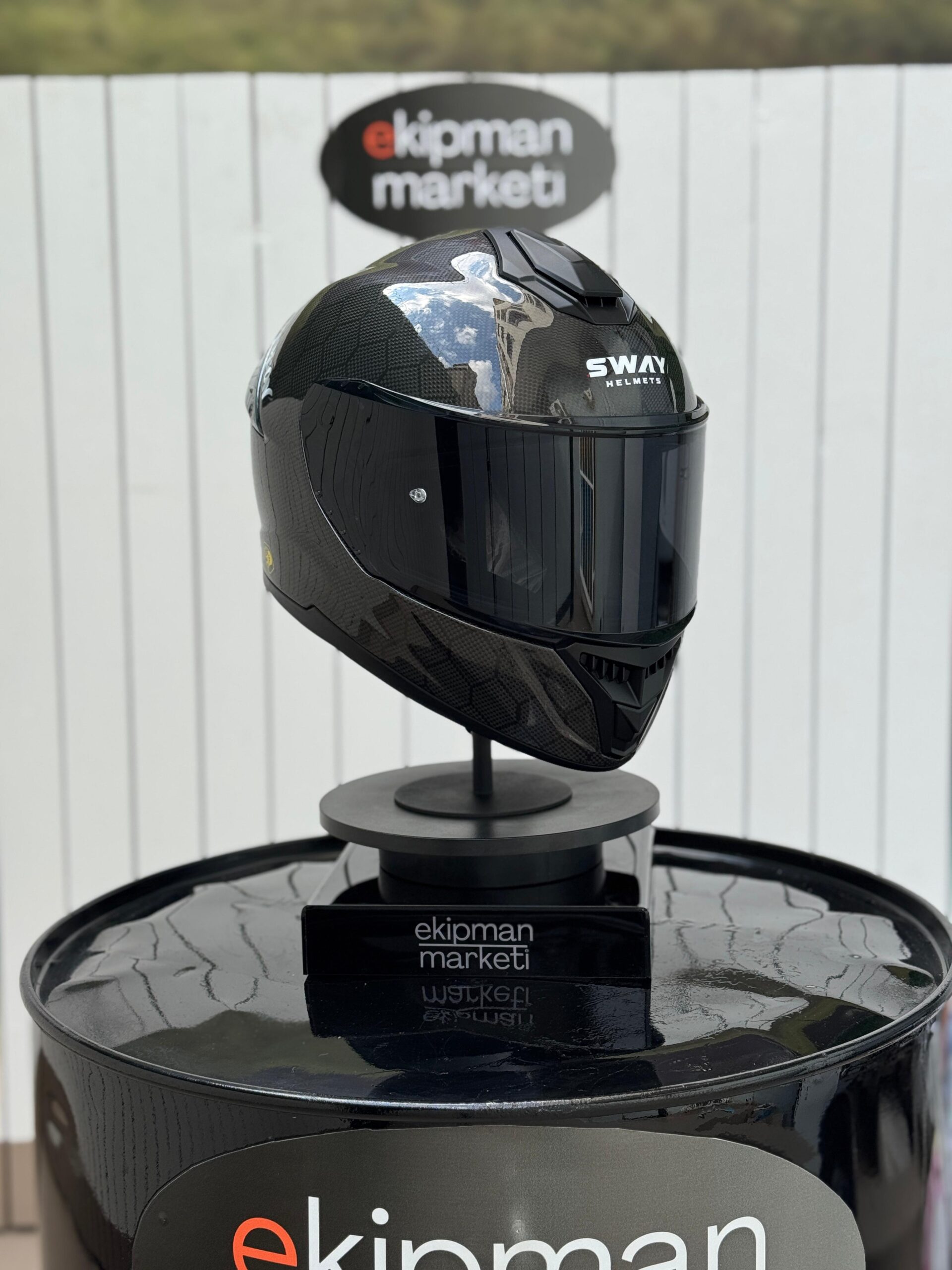 SWAY SNAKE CARBON Fiber FULFACE HELMET - Görsel 5