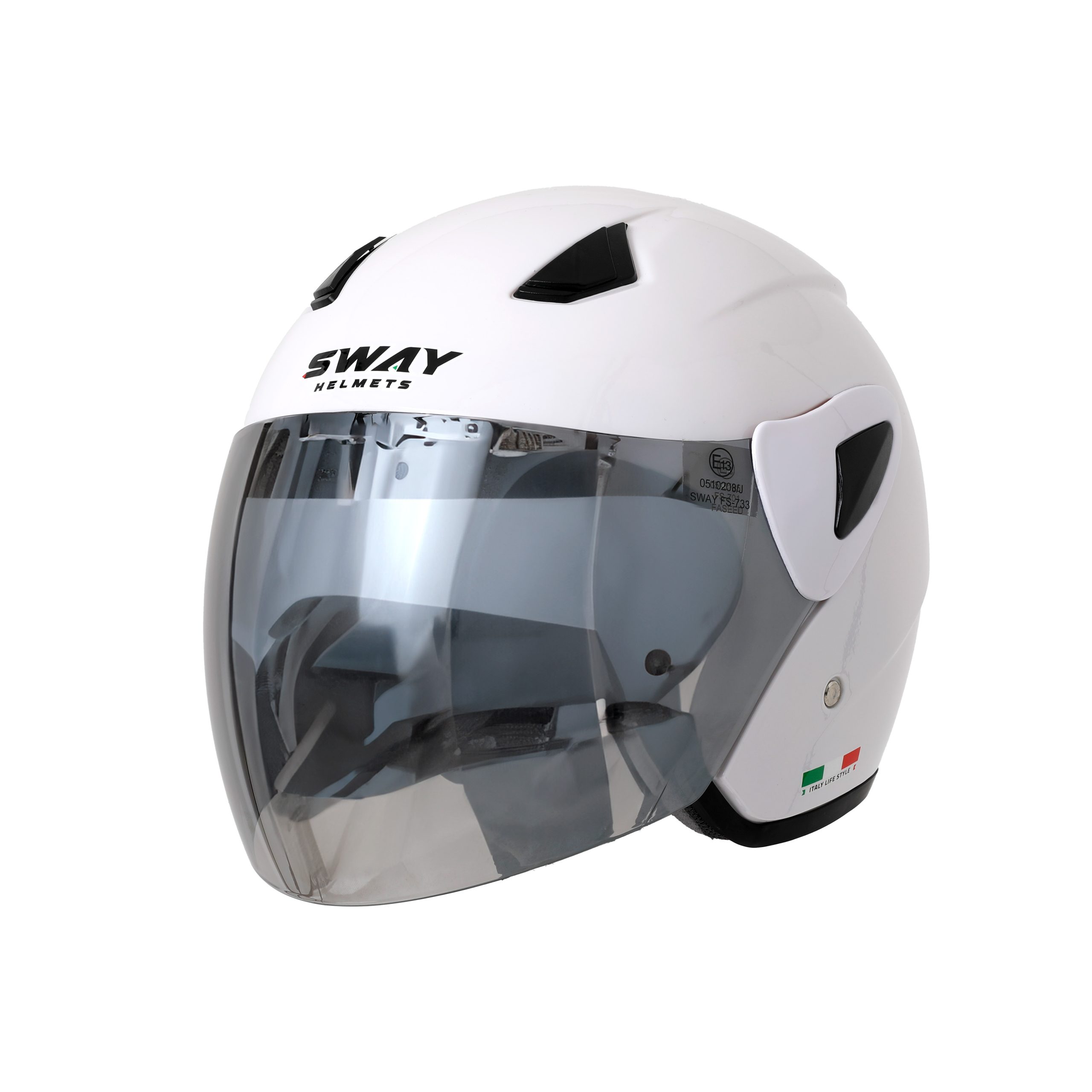 SWAY SW 700 White Yarım Kask - Görsel 2