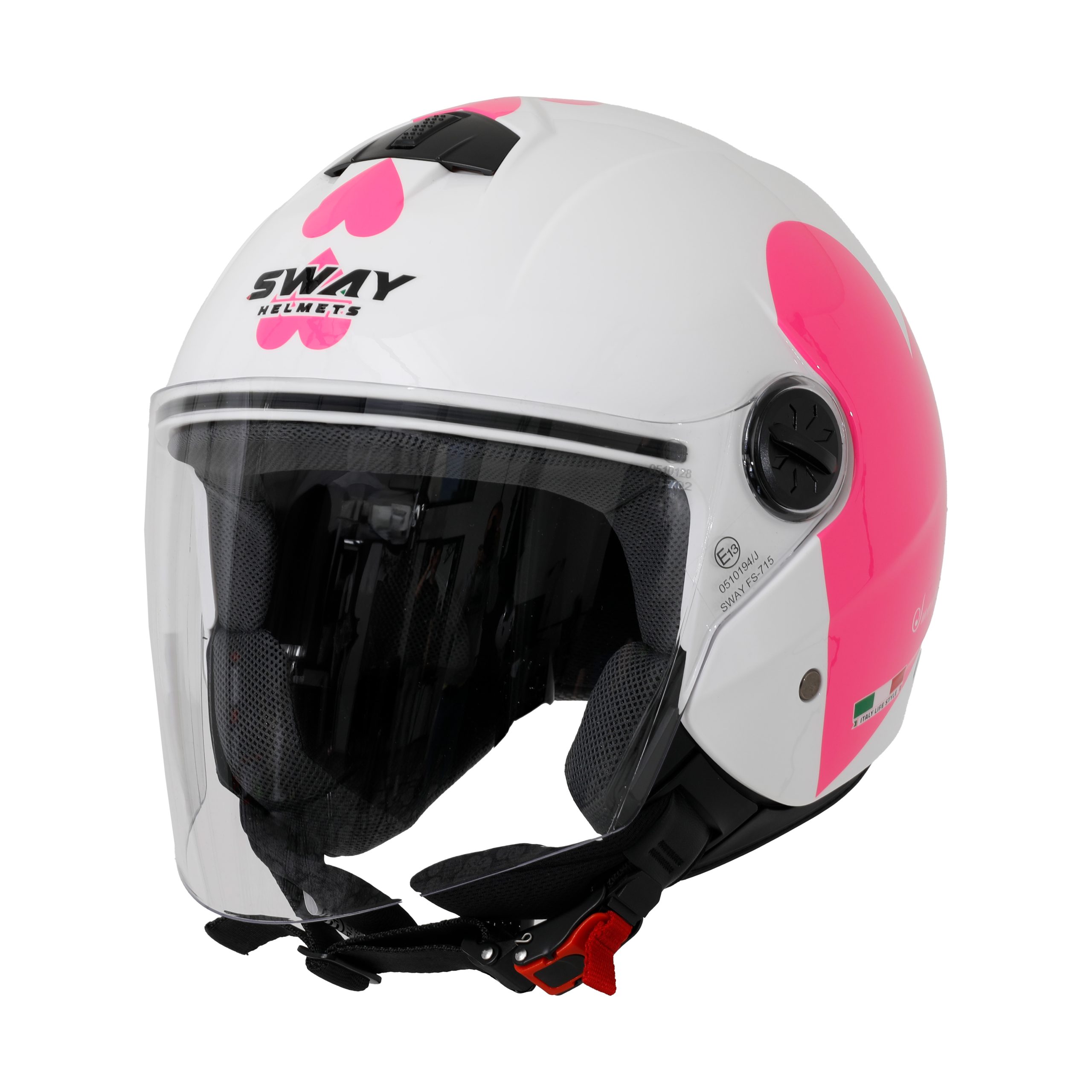 SWAY SW 715 HEART Yarım Kask - Görsel 2