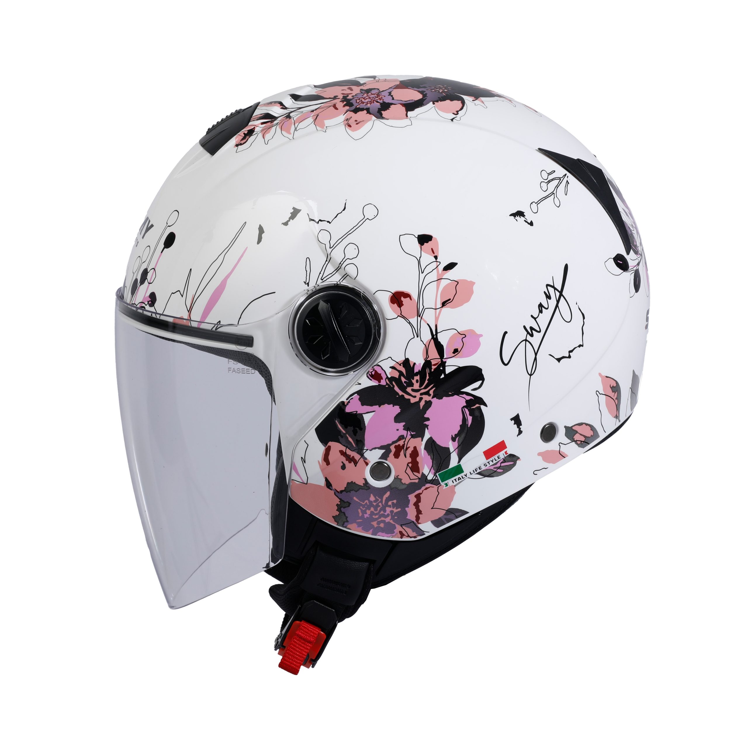SWAY SW 715 IRIS Pink Yarım Kask