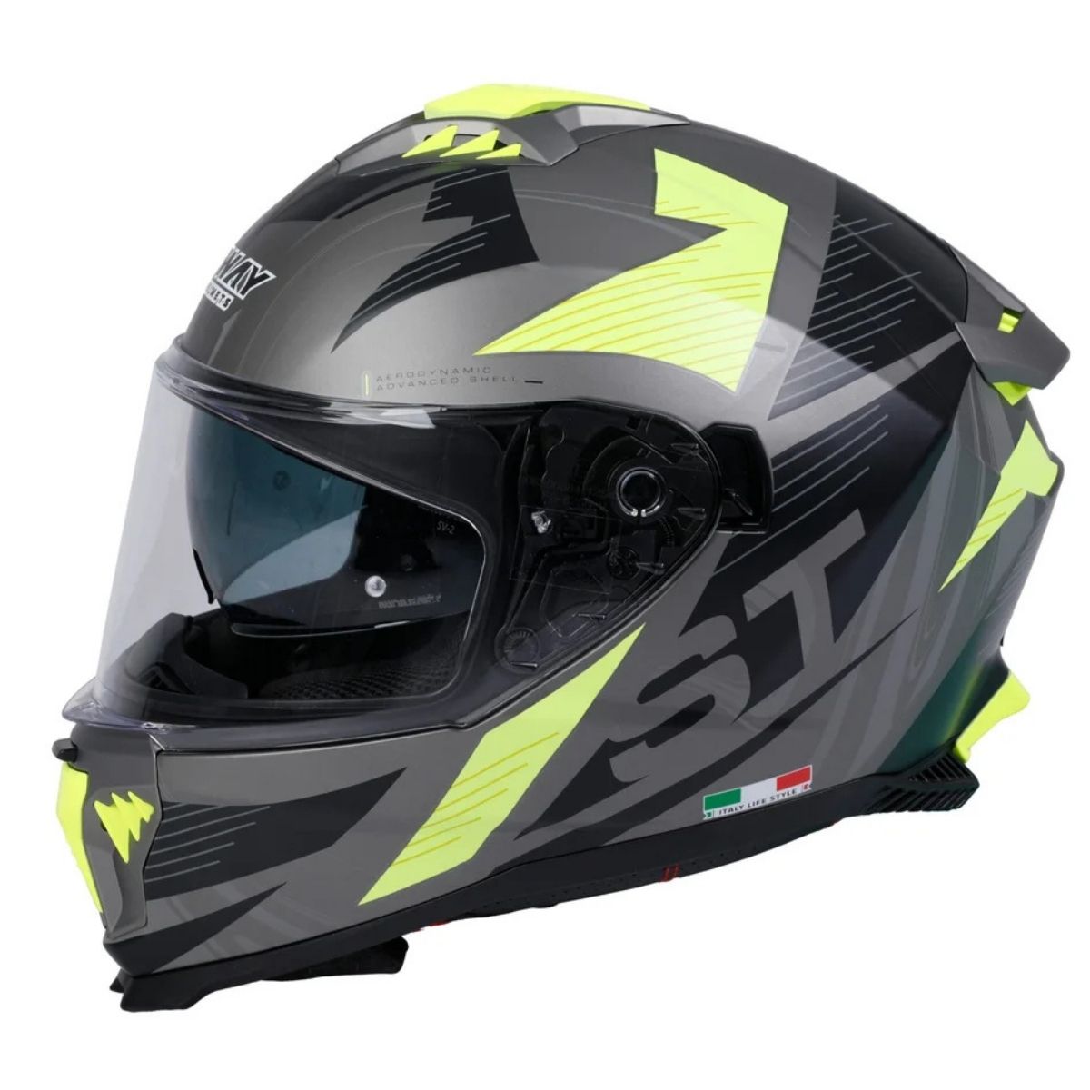 SWAY SW 865 ST Titanium Yellow Kask